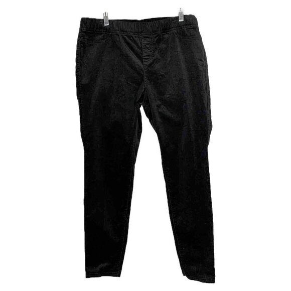 Eileen Fisher Organic Cotton Stretch Black Corduroy Jegging Pant - Picture 7 of 14